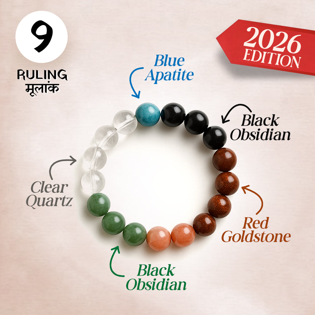 Ruling number (मूलांक) 9 bracelet.