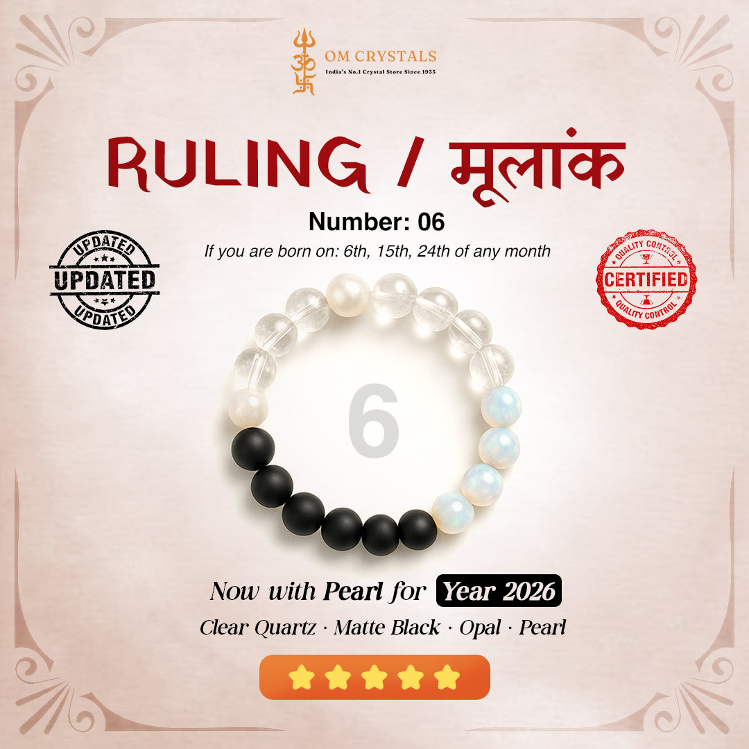 Ruling number (मूलांक) 6 bracelet.