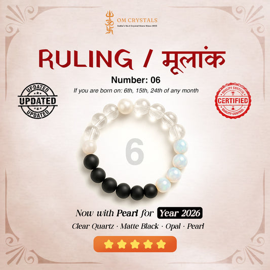 Ruling number (मूलांक) 6 bracelet.