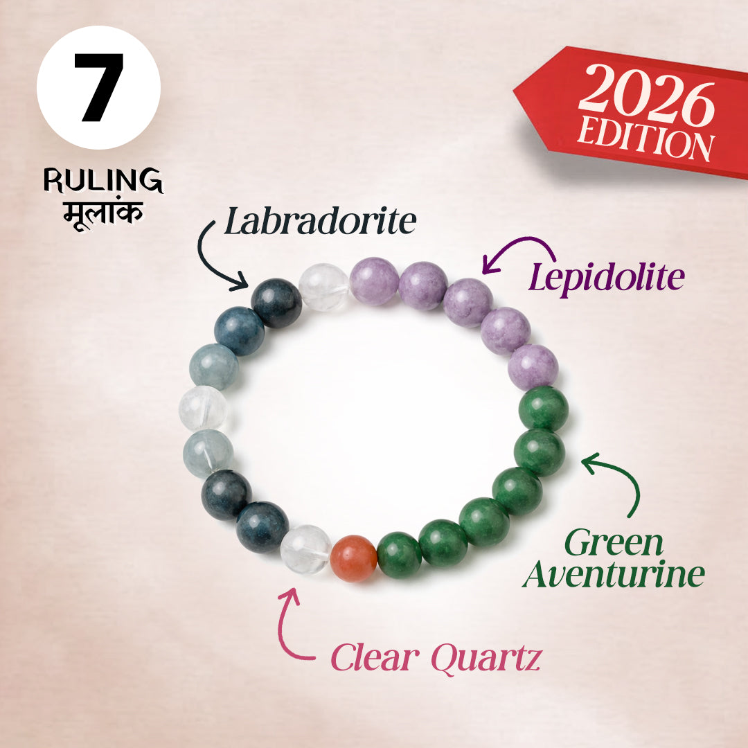 Ruling number (मूलांक) 7 bracelet.