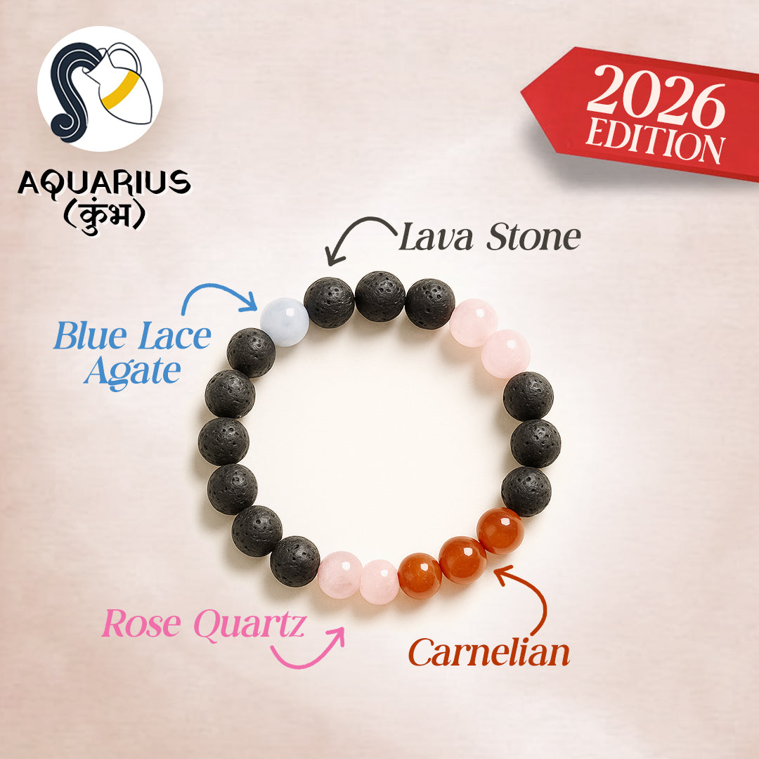 Aquarius Zodiac Bracelet (कुंभ राशि)
