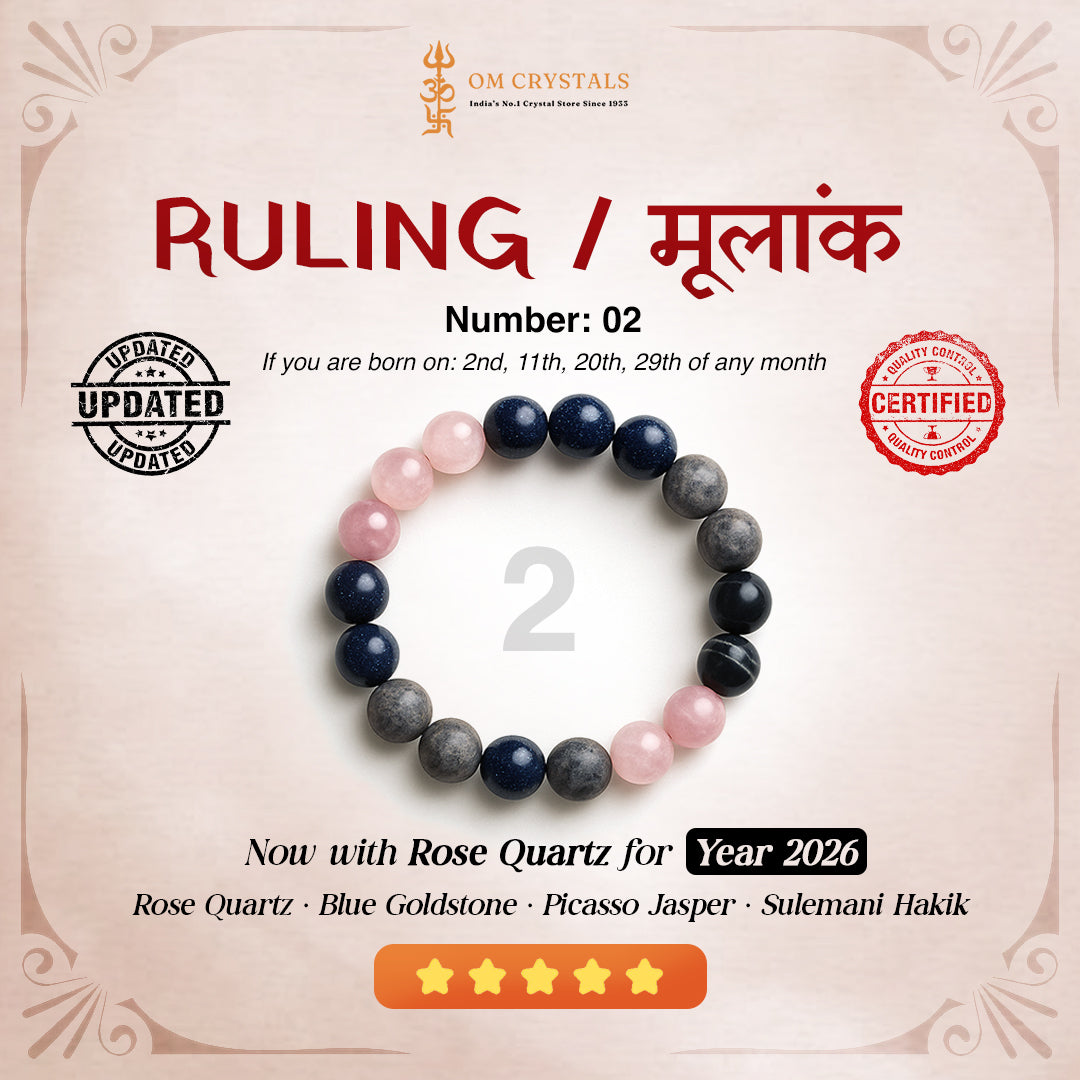 Ruling number (मूलांक) 2 bracelet.