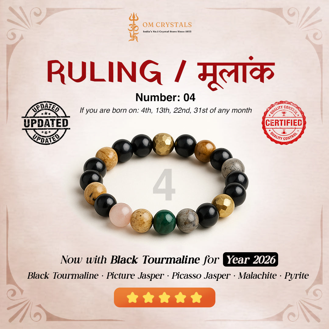 Ruling number (मूलांक) 4 bracelet.