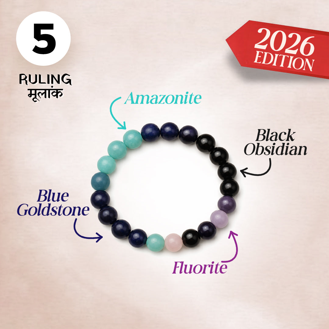 Ruling number (मूलांक) 5 bracelet.