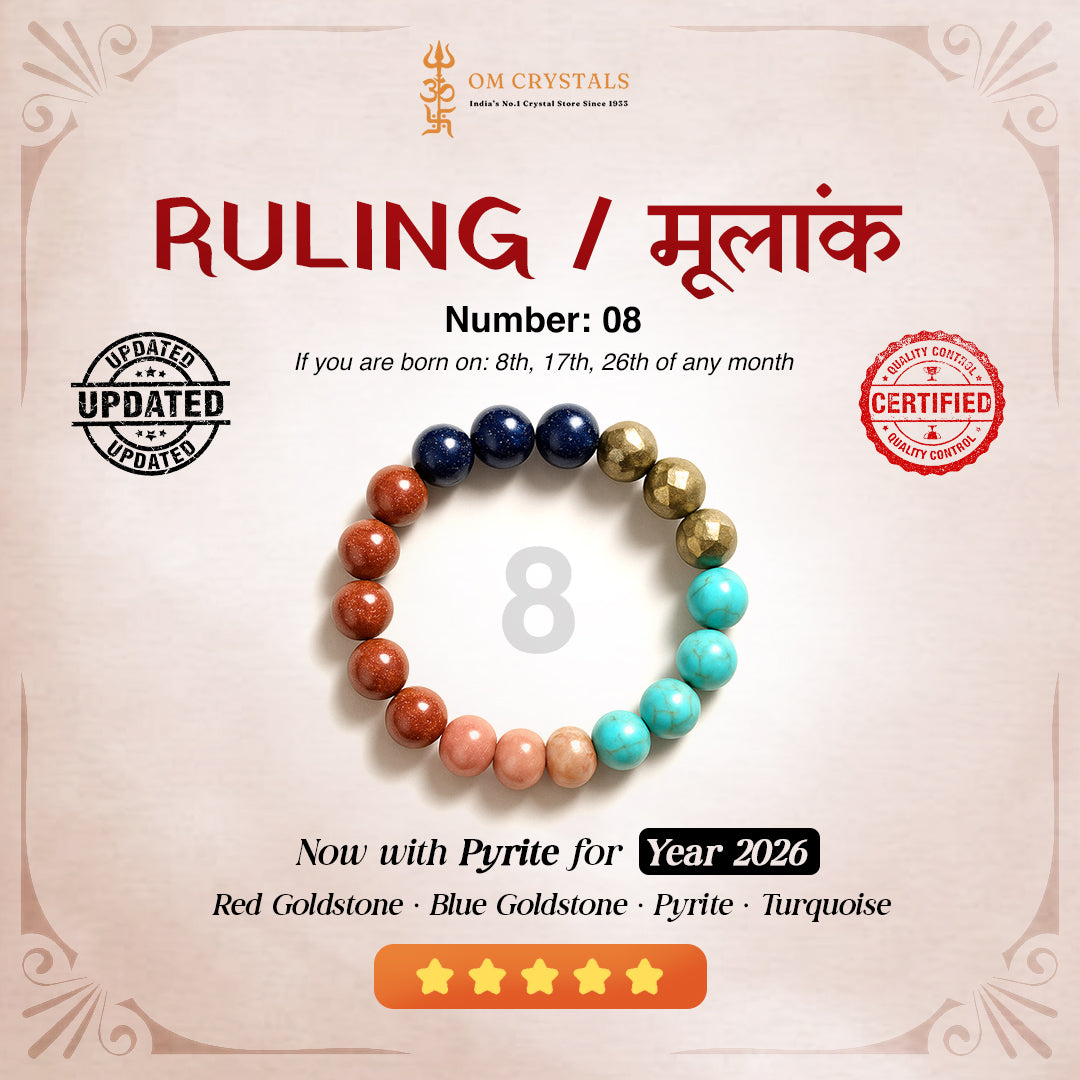 Ruling number (मूलांक) 8 bracelet.