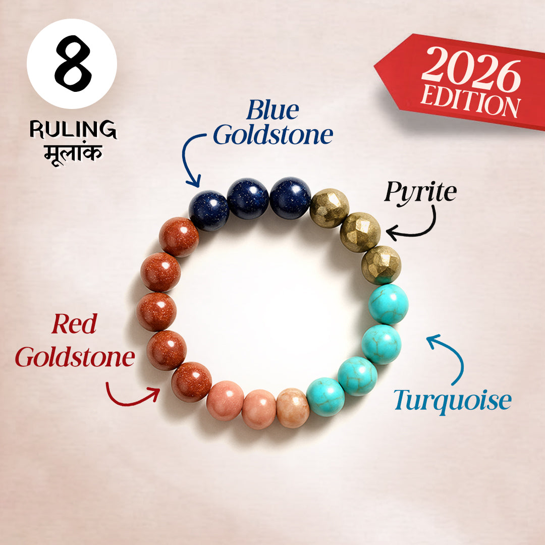 Ruling number (मूलांक) 8 bracelet.