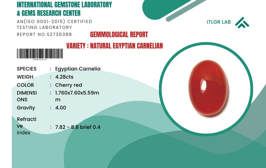 Egyptian Carnelian gemstone